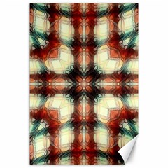 Royal Plaid Canvas 24  X 36  by LW323