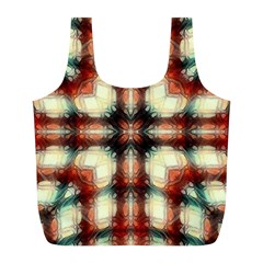 Royal Plaid Full Print Recycle Bag (l) by LW323