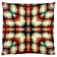 Royal Plaid Large Flano Cushion Case (one Side) by LW323