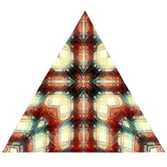 Royal Plaid Wooden Puzzle Triangle by LW323