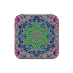 Spring Flower3 Rubber Square Coaster (4 Pack)  by LW323