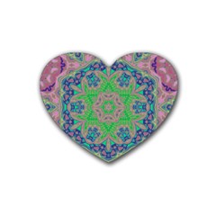 Spring Flower3 Heart Coaster (4 Pack)  by LW323