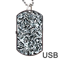 Beyond Abstract Dog Tag Usb Flash (one Side) by LW323