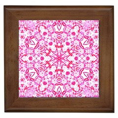 Pink Petals Framed Tile by LW323