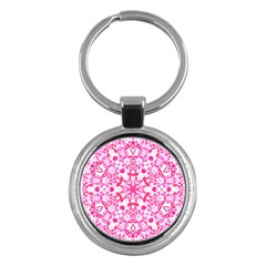 Pink Petals Key Chain (round) by LW323