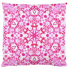 Pink Petals Large Flano Cushion Case (one Side) by LW323