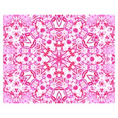 Pink Petals Double Sided Flano Blanket (medium)  by LW323