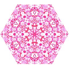 Pink Petals Wooden Puzzle Hexagon by LW323