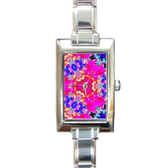 Pink Beauty Rectangle Italian Charm Watch by LW323