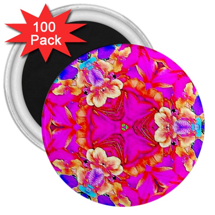 Pink Beauty 3  Magnets (100 pack)