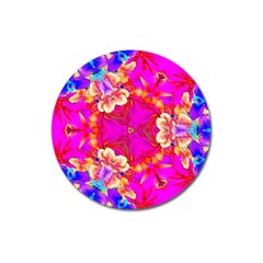 Pink Beauty Magnet 3  (round) by LW323