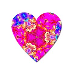 Pink Beauty Heart Magnet by LW323