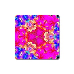 Pink Beauty Square Magnet by LW323