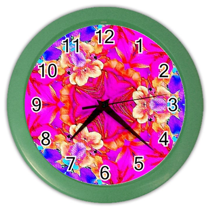 Pink Beauty Color Wall Clock