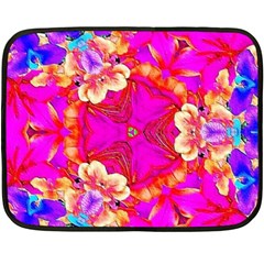 Pink Beauty Double Sided Fleece Blanket (mini)  by LW323