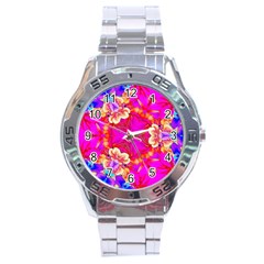 Pink Beauty Stainless Steel Analogue Watch by LW323