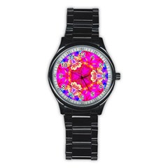 Pink Beauty Stainless Steel Round Watch by LW323