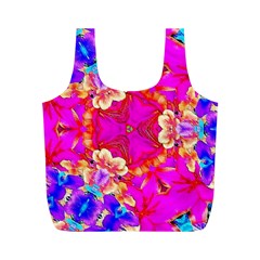 Pink Beauty Full Print Recycle Bag (m) by LW323