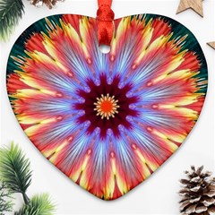 Passion Flower Ornament (heart) by LW323