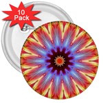 Passion Flower 3  Buttons (10 pack)  Front