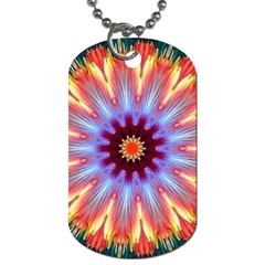 Passion Flower Dog Tag (one Side) by LW323