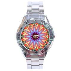 Passion Flower Stainless Steel Analogue Watch by LW323