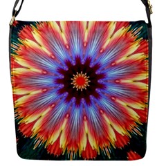 Passion Flower Flap Closure Messenger Bag (s) by LW323