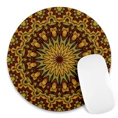 Woodwork Round Mousepads by LW323