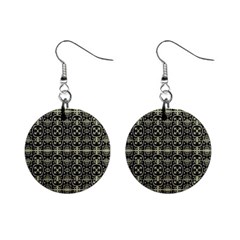 Geometric Textured Ethnic Pattern 1 Mini Button Earrings by dflcprintsclothing