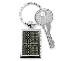 Geometric Textured Ethnic Pattern 1 Key Chain (Rectangle)