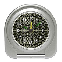 Geometric Textured Ethnic Pattern 1 Travel Alarm Clock