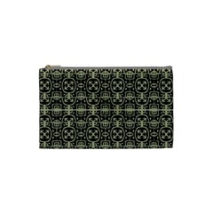 Geometric Textured Ethnic Pattern 1 Cosmetic Bag (small) by dflcprintsclothing