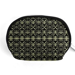 Geometric Textured Ethnic Pattern 1 Accessory Pouch (Medium)