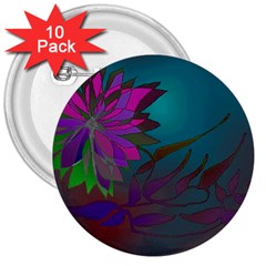 Evening Bloom 3  Buttons (10 Pack)  by LW323