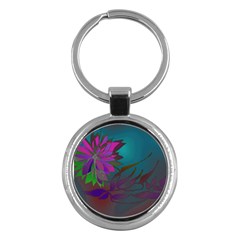 Evening Bloom Key Chain (round) by LW323