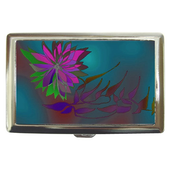 Evening Bloom Cigarette Money Case