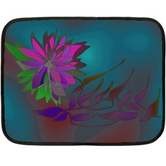 Evening Bloom Double Sided Fleece Blanket (mini)  by LW323