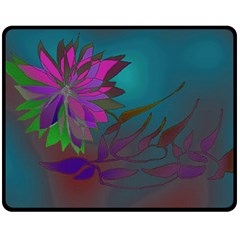 Evening Bloom Fleece Blanket (medium)  by LW323