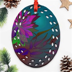 Evening Bloom Ornament (oval Filigree) by LW323