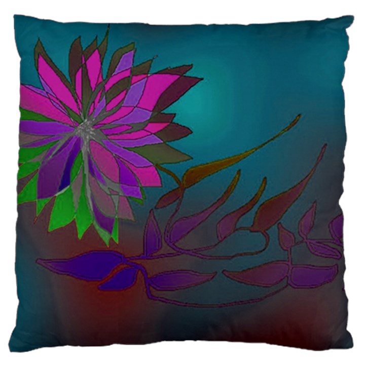 Evening Bloom Large Cushion Case (Two Sides)