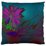 Evening Bloom Large Cushion Case (Two Sides) Back