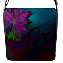 Evening Bloom Flap Closure Messenger Bag (s) by LW323