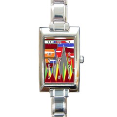 Forrest Sunset Rectangle Italian Charm Watch