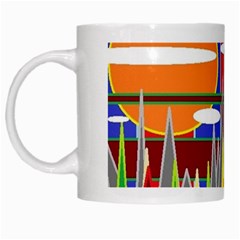 Forrest Sunset White Mugs