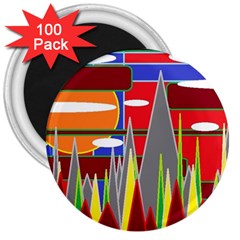 Forrest Sunset 3  Magnets (100 pack)