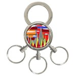 Forrest Sunset 3-Ring Key Chain Front