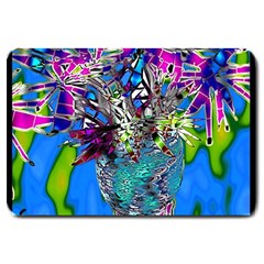 Exotic Flowers In Vase Large Doormat  by LW323