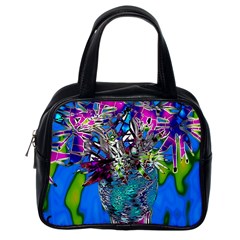 Exotic Flowers In Vase Classic Handbag (one Side) by LW323