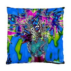 Exotic Flowers In Vase Standard Cushion Case (two Sides) by LW323