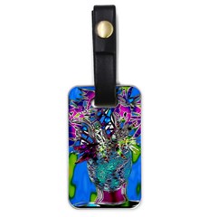 Exotic Flowers In Vase Luggage Tag (one Side) by LW323